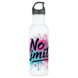 'No Limits Splash Water Bottle | Gym Hike Art Waterfles