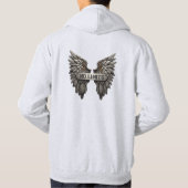 No Limits T‑Shirt with Metallic Wings Design Hoodie (Achterkant)