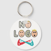 No Logo Anti Brand Capitalist Sleutelhanger (Voorkant)