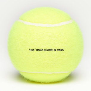 No Love in Tennis Funny Quote Tennisballen