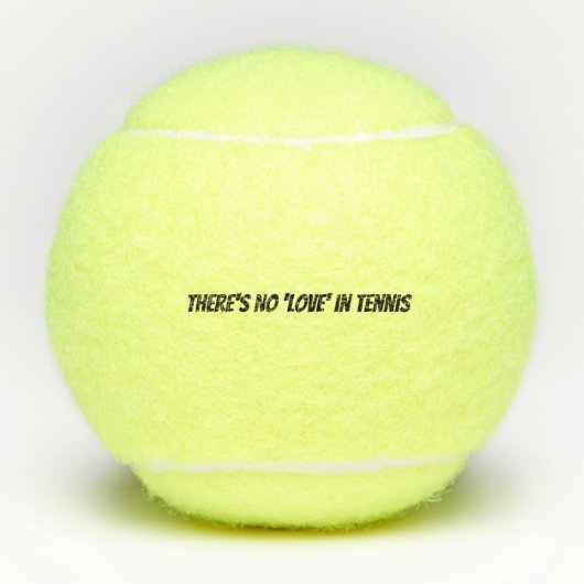 No Love in Tennis Funny Quote Tennisballen (Voorkant)
