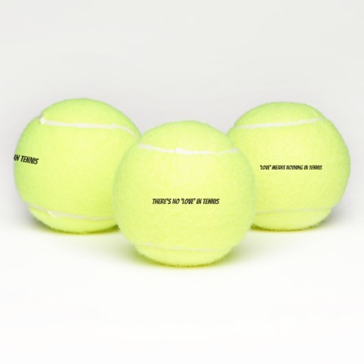 No Love in Tennis Funny Quote Tennisballen (Multi)