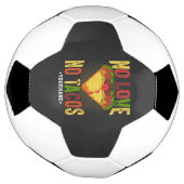 No LOVE No Tacos Funny Taco Pun Voetbal (Gedraaid)