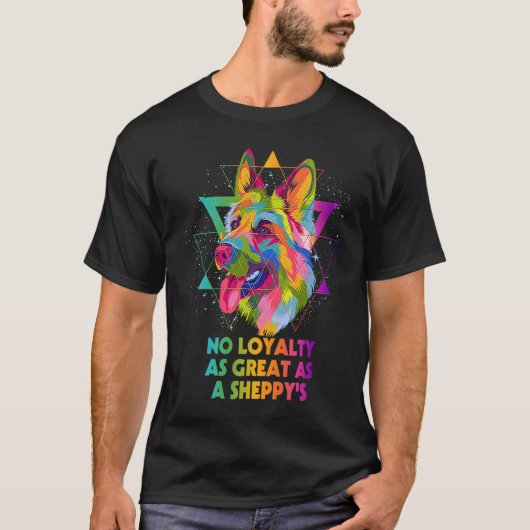 No Loyalty as Great as a Sheppy German Shepherd T-shirt (Voorkant)