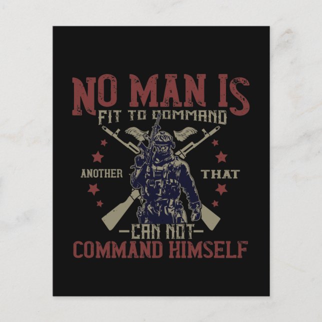 No Man Is Fit To Command (Voorkant)