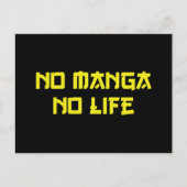 NO MANGA NO LIFE BRIEFKAART (Voorkant)