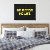 NO MANGA NO LIFE CANVAS AFDRUK (Insitu (Slaapkamer))