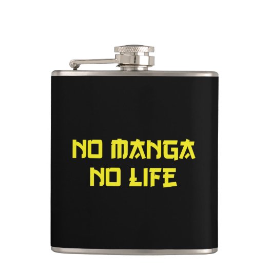 NO MANGA NO LIFE HEUPFLES (Voorkant)