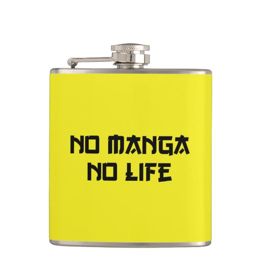 NO MANGA NO LIFE HEUPFLES (Voorkant)