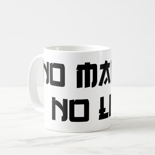 NO MANGA NO LIFE KOFFIEMOK (Voorkant links)