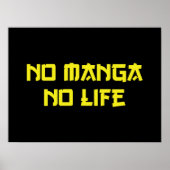 NO MANGA NO LIFE POSTER (Voorkant)