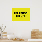 NO MANGA NO LIFE POSTER (Keuken)