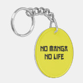 NO MANGA NO LIFE SLEUTELHANGER (Voorkant Links)