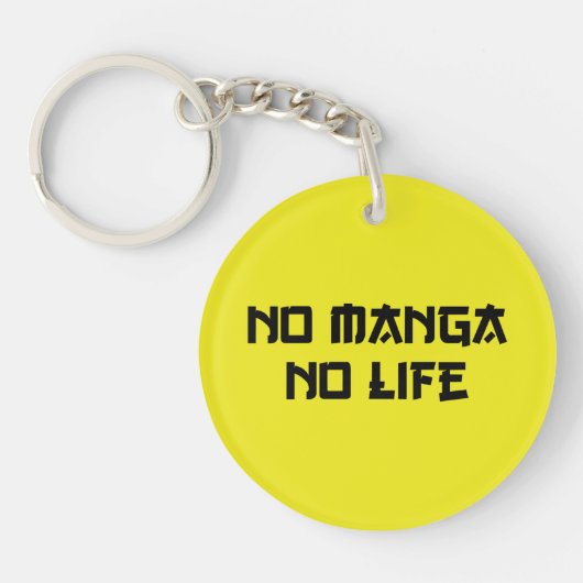 NO MANGA NO LIFE SLEUTELHANGER (Voorkant)