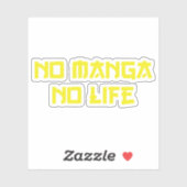 NO MANGA NO LIFE STICKER (Vel)