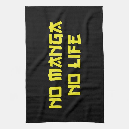 NO MANGA NO LIFE THEEDOEK (Verticaal)