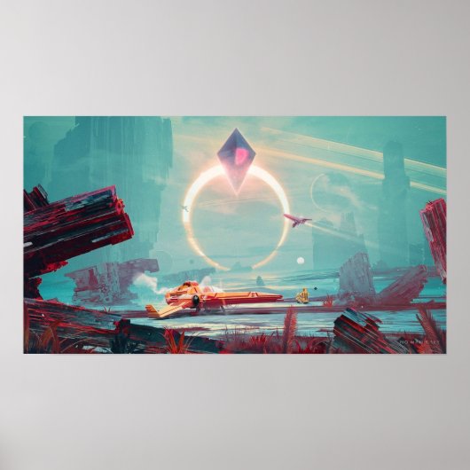 No Mans Sky Floating Diamond Gaming Poster (Voorkant)