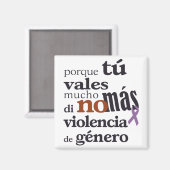 No Más Violencia de Género Magneet (Voorkant / Achterkant)