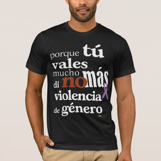 No Más Violencia de Género T-shirt (Voorkant)
