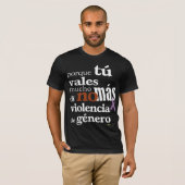 No Más Violencia de Género T-shirt (Voorkant volledig)
