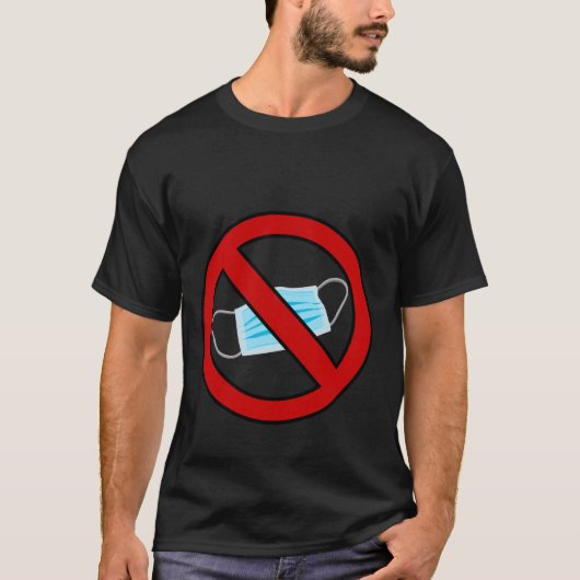 no mask allowed t-shirt (Voorkant)