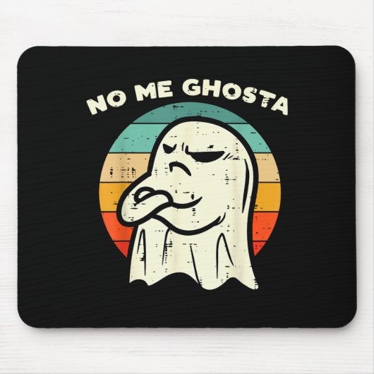 No Me Ghosta Funny Ghost Mexican Halloween Men Wom Muismat (Voorkant)