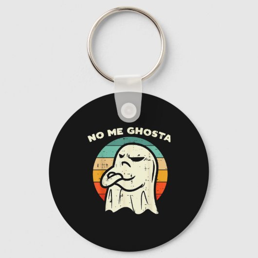No Me Ghosta Funny Ghost Mexican Halloween Men Wom Sleutelhanger (Voorkant)
