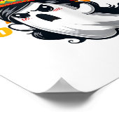 No Me Ghosta Funny Mexicaanse Halloween Ghost Vrou Poster (Hoek)