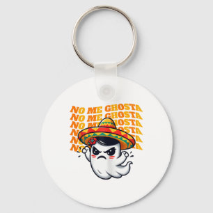 No Me Ghosta Funny Mexicaanse Halloween Ghost Vrou Sleutelhanger