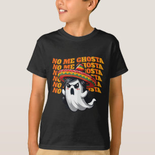 No Me Ghosta Grappige Mexicaanse Halloween Ghost V T-shirt