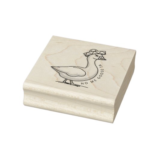 No Me Goose Ta (No Me Gusta) Mexicaanse gans Rubberstempel (Stempel)