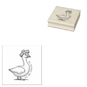 No Me Goose Ta (No Me Gusta) Mexicaanse gans Rubberstempel (Gestempeld)