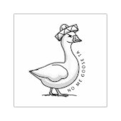 No Me Goose Ta (No Me Gusta) Mexicaanse gans Rubberstempel (Afrduk)