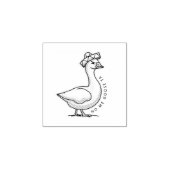 No Me Goose Ta (No Me Gusta) Mexicaanse gans Rubberstempel (Afrduk)