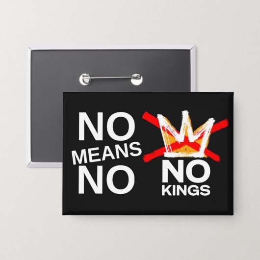 NO means NO Button (Voorkant / Achterkant)