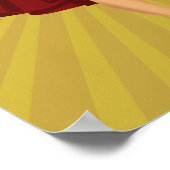 "No Means No" Feministisch Pin-Up Meisje - Retro A Poster (Hoek)