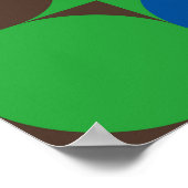 No Modernisme kunstwerkpatroon gemaakt met abstrac Poster (Hoek)