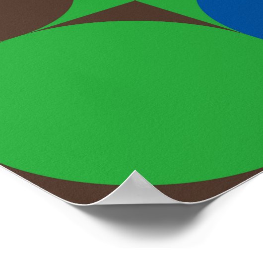 No Modernisme kunstwerkpatroon gemaakt met abstrac Poster (Hoek)