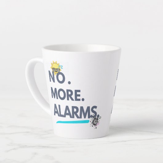 💤 No. More. Alarms. Latte Mok (Linkerhoek)