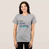 💤 No. More. Alarms. Tri-Blend Shirt (Voorkant volledig)