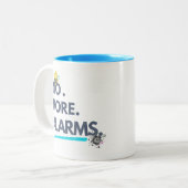 💤 No. More. Alarms. Tweekleurige Koffiemok (Voorkant links)