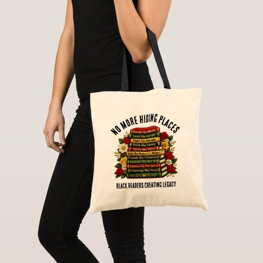 NO MORE HIDING PLACES Black History Heroes Tote Bag (Voorkant (product))