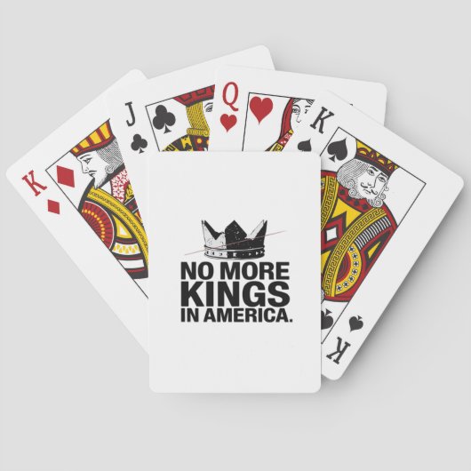 No More Kings In America Pokerkaarten (Achterkant)