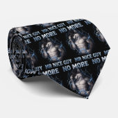 No More Mr Nice Guy Funny Alpha Wolf Meme Brainrot Stropdas (Opgerold)