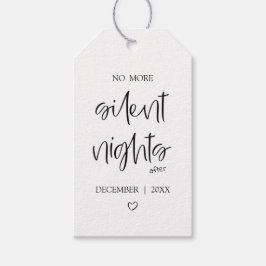 No More Silent Nights | Baby Announcement Cadeaulabel