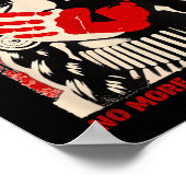 No-More Stolen Sister Red Hand MMIW Awareness Amer Poster (Hoek)