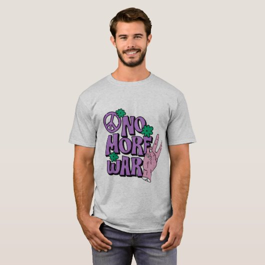 "No More War" Grafisch T-shirt (Voorkant volledig)