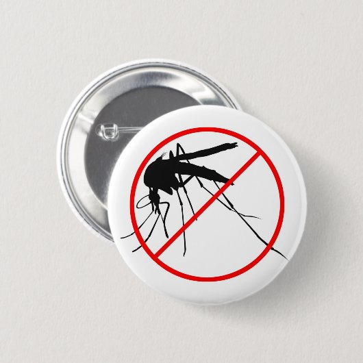 No Mosquito Ronde Button 5,7 Cm (Voorkant /achterkant)