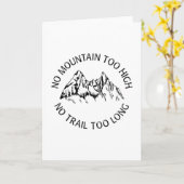 No mountain too high, no trail too long kaart (Gele Bloem)