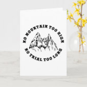 No mountain too high, no trail too long kaart (Gele Bloem)